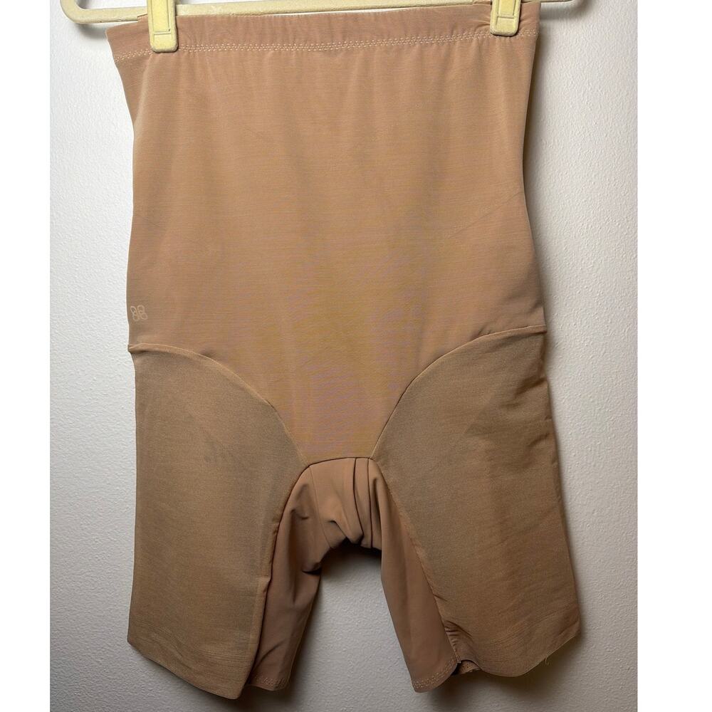 Honeylove High-Waisted SuperPower Built-in Gusset Shapewear Shorts Beige | Sz L